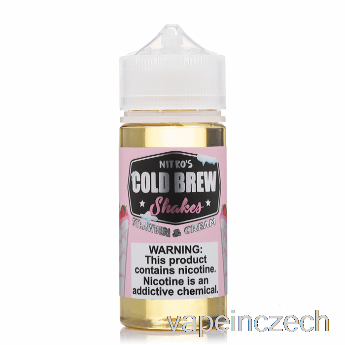 Jahoda A Smetana - Nitro Cold Brew - 100ml 6mg Vape Bez Nikotinu